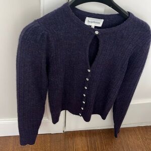 Beautiful violet cardigan sweater . Size Small . Excellent condition, never worn